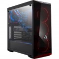 CybertronPC - CLX SET Desktop - Intel Core i7-8600K - 16GB Memory - NVIDIA GeForce GTX 1080 - 240GB Solid State Drive + 2TB Hard Drive - Black/Red