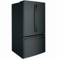 GE - 27 Cu. Ft. French Door Refrigerator - High Gloss Black
