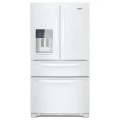 Whirlpool - 25 cu. ft. French Door Refrigerator with External Ice and Water Dispenser - White