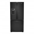 Whirlpool - 19.7 Cu. Ft. French Door Refrigerator - Black