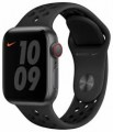 Apple Watch Nike SE (GPS + Cellular) 40mm Space Gray Aluminum Case with Anthracite/Black Nike Sport Band - Space Gray