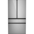 Café - 23.2 Cu. Ft. 4-Door French Door Counter-Depth Smart Refrigerator with Dual Dispense AutoFill Pitcher - Platinum Glass