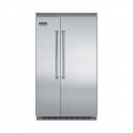 Viking - Professional 5 Series Quiet Cool 29.1 Cu. Ft. Side-by-Side Built-In Refrigerator - Stainless steel