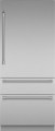 Thermador - Freedom Collection 20.2 Cu. Ft. Bottom Freezer Built-in Smart Refrigerator with Professional Series Handles - Stainless steel