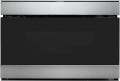 Sharp - 1.2 Cu. Ft. Microwave Drawer with Internet Mobile Applications and Easy Wave Open - Stainless Steel With Black Glass