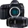 Canon - EOS T6i DSLR Camera with EF-S 18-55mm STM Lens Video Creator Kit - Black