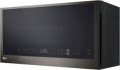 LG - 2.0 Cu. Ft. Over-the-Range Microwave with Sensor Cooking and EasyClean - PrintProof Black Stainless Steel