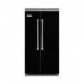 Viking - Professional 5 Series Quiet Cool 25.3 Cu. Ft. Side-by-Side Built-In Refrigerator - Black
