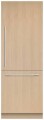 Fisher & Paykel  30in. 12.1 cu.ft. Bottom-Freezer Built-In Column Refrigerator with Stainless Interior and Internal Ice and Water - Panel Ready
