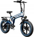 Heybike - Tyson Foldable E-bike w/ 55mi Max Operating Range & 28 mph Max Speed - Blue