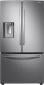 Samsung - 22.6 Cu. Ft. French Door Counter-Depth Refrigerator with Apps - Stainless steel