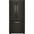 Whirlpool - 22.1 Cu. Ft. French Door Refrigerator - Black stainless steel