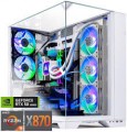 Skytech Gaming - Skytech O11V - AMD Ryzen 9 9900X3D, NVIDIA GeForce RTX 5090, 64GB 6000 MHz DDR5 RAM, 1200W GOLD A3 PSU - White