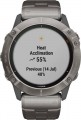 Garmin - fēnix 6X Pro Solar Smartwatch 51mm Fiber-Reinforced Polymer - Titanium With Vented Titanium Bracelet