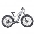 GoTrax - Tundra Step Over Ebike w/ 43 mile Max Operating Range and 20 MPH Max Speed - Silver