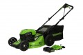 Greenworks - 48-Volt 21-Inch Self-Propelled Lawn Mower (2 x 5.0Ah Batteries and 1 x Charger) - Green