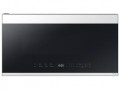 Samsung - Bespoke 2.1 Cu. Ft. Over-the-Range Microwave with Sensor Cooking and Edge to Edge Glass Display - White Glass