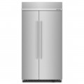 KitchenAid - 25.5 Cu. Ft. Side-by-Side Refrigerator with Under-Shelf Prep Zone - Stainless Steel