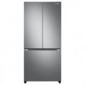 Samsung - 17.5 cu. ft. 3-Door French Door Counter Depth Refrigerator with WiFi and Twin Cooling Plus® - Fingerprint Resistant Black Stainless Steel