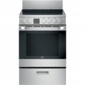 Haier - 2.9 Cu. Ft. Freestanding Electric Convection Range - Silver