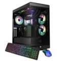 iBUYPOWER - Y40 PRO Black Gaming Desktop PC - AMD Ryzen 7 7800X3D, AMD Radeon RX 9070 16GB, 32GB DDR5 RGB,2TB NVMe - Black