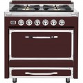 Viking - Tuscany 3.8 Cu. Ft. Freestanding Dual Fuel True Convection Range - Kalamata Red