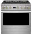 Monogram - 6.2 Cu. Ft. Freestanding Gas Convection Range with 6 Burners - Stainless Steel