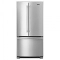 Maytag - 22 cu. ft. French Door Refrigerator with Water Dispenser - Stainless Steel