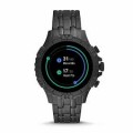Fossil - Gen 5 Smartwatch 46mm Stainless Steel - Black with Black Stainless Steel Band