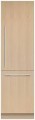 Fisher & Paykel - 24in. 12.1 cu.ft. Bottom-Freezer Built-In Column Refrigerator with Stainless Interior and Internal Ice and Water - Panel Ready