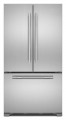 JennAir - RISE 21.9 Cu. Ft. French Door Counter-Depth Refrigerator with Gourmet Bay drawer and TriSensor Climate Control - Stainless steel