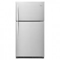 Whirlpool - 21.3 Cu. Ft. Top-Freezer Refrigerator - Monochromatic Stainless Steel