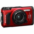 Olympus - OM SYSTEM TG-7 4K Video 12 Megapixel Waterproof Digital Camera - Red