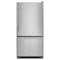Maytag - 19 Cu. Ft. Bottom-Freezer Refrigerator with Humidity-Controlled FreshLock Crispers - Stainless Steel