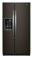 Whirlpool - 21 Cu. Ft. Side-by-Side Counter-Depth Refrigerator - Black Stainless Steel