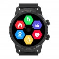 3Plus - Cruz Hybrid Smartwatch 44mm Stainless Steel - Black