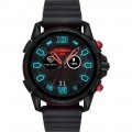 Diesel - Full Guard 2.5 Smartwatch 48mm Aluminum - Black IP/Red