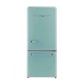 Unique Appliances - Classic Retro 30 in 17.7 cu. ft. Frost Free Retro Bottom Freezer Refrigerator - Summer Mint Green