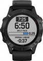 Garmin - fēnix 6 Pro Smartwatch 47mm Fiber-Reinforced Polymer - Black with Black Silicone Band