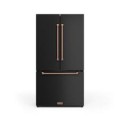 Gordon Ramsay Series by Thor Kitchen 20.3 Cu. Ft. Counter Depth Refrigerator with Rose Gold Hardware - Black