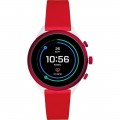 Fossil - Sport Smartwatch 41mm Aluminum - Red with Red Silicone Band