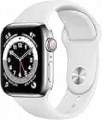 Apple Watch Series 6 (GPS) 40mm Silver Aluminum Case with White Sport Band - Silver