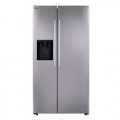 LG - 26.6 Cu. Ft. Side-by-Side Smart Refrigerator with External Ice and Water - Stainless Steel