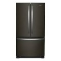 Whirlpool - 25.2 Cu. Ft. French Door Refrigerator with Internal Water Dispenser - Black Stainless Steel with Printshield Finish