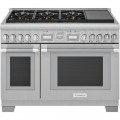Thermador - ProGrand 8.2 Cu. Ft. Freestanding Double Oven Dual Fuel LP Convection Range with Self-Cleaning - Stainless Steel