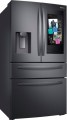 Samsung Family Hub 22.2 Cu. Ft. 4-Door French Door Counter-Depth Refrigerator - Fingerprint Resistant Black Stainless Steel