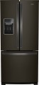 Whirlpool - 19.7 Cu. Ft. French Door Refrigerator - Black stainless steel