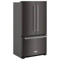KitchenAid - 20 Cu. Ft. French Door Refrigerator with Interior Water Dispenser - Black Stainless Steel