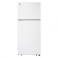 LG - 17.5 Cu. Ft. Top-Freezer Refrigerator with Reversible Doors - White