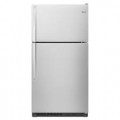 Whirlpool - 20.5 Cu. Ft. Top-Freezer Refrigerator - Monochromatic Stainless Steel